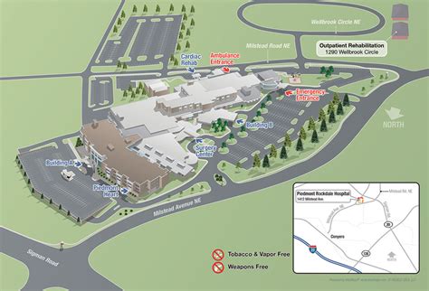 Piedmont Rockdale Campus Map