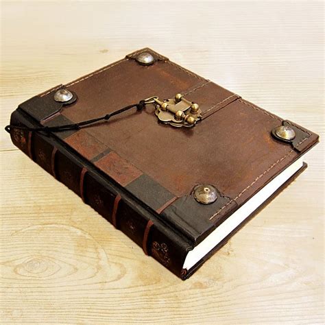 The Book, Brown Vintage Leather Journal with Lock | Leather Journal, Vintage Leather and Locks