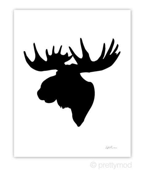 Silhouette Moose at GetDrawings | Free download