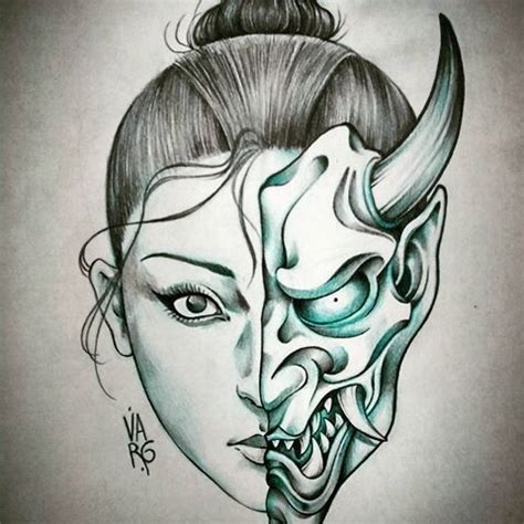 Image result for japanese oni drawing | Oni mask, Japanese tattoo, Mask ...