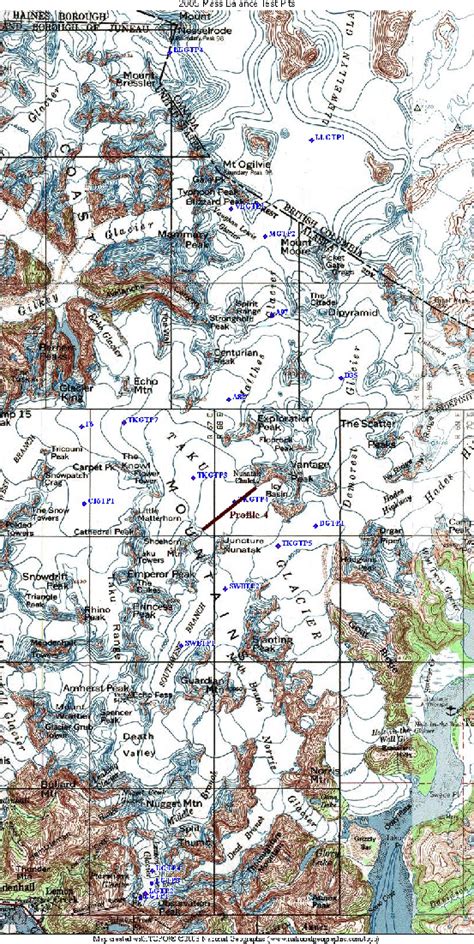 Location map for Taku Glacier. | Download Scientific Diagram