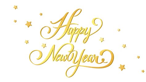 Happy New Year Font PNG Image, Happy New Year Golden Font, New Year ...