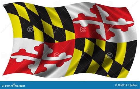 Flag Of Maryland Stock Photo - Image: 1260610