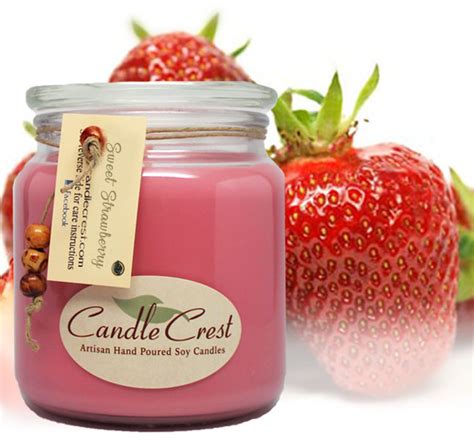 Sweet Strawberry Soy Candles | Candle Crest Soy Candles Inc