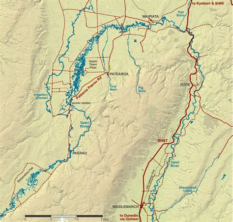 Upper Taieri River Map | NZ Fishing