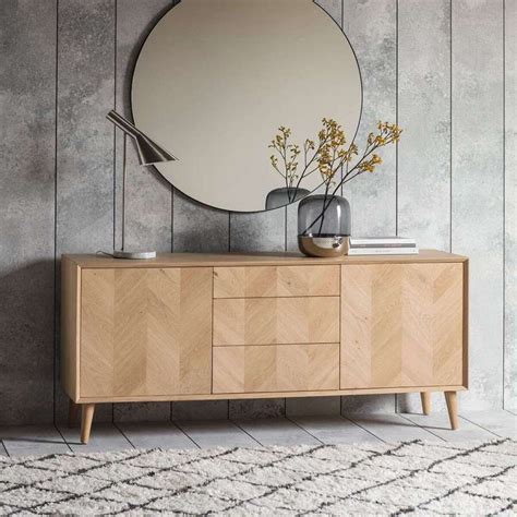 Malmo Chevron Solid Oak Sideboard | Acc for the Home