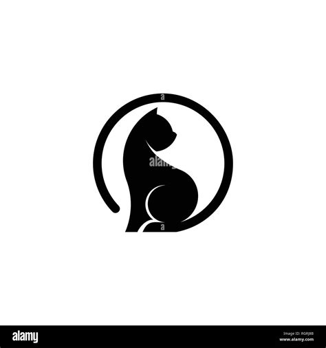 Cat graphic logo vector, silhouette of cat, vector icons Stock Vector ...