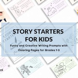 Printable Story Starters for Kids Funny and Creative Writing Prompts ...