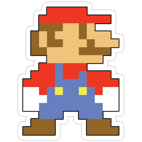 "Super Mario 3D World Mario Sprite" Stickers by NiGHTSflyer129 | Redbubble