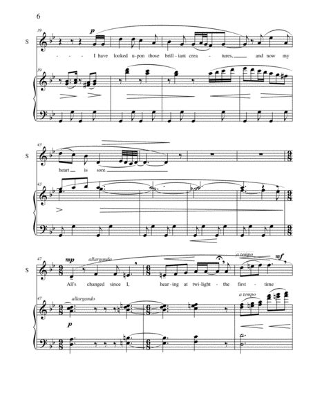 The Wild Swans at Coole, poem by William B Yeats - Voice - Digital Sheet Music | Sheet Music Plus