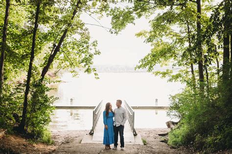 Eagle Creek Park Engagement with Allison and David