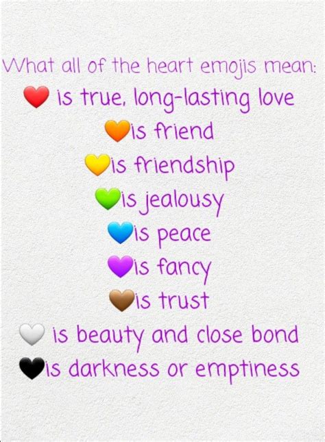 Heart emoji colour meanings 🧡💛💚💙💜🤎🖤🤍 | Heart emoji, Emojis meanings, Emojis and their meanings