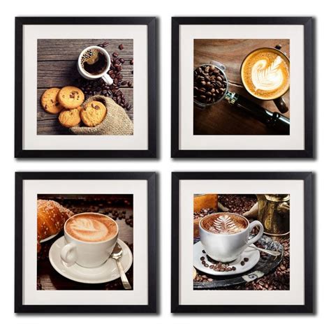 Coffee Framed Wall Art Decor Posters And Prints Modern Still Life ...