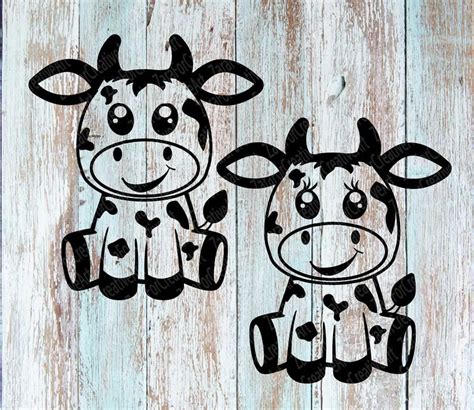 Cute Cow Zentangle Svg Dxf Eps Digital Download Baby Cow Svg | Etsy | Cute cows, Baby cows, Cow