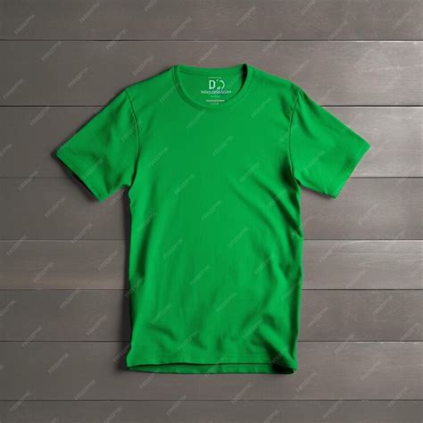 Premium AI Image | Green Tshirt mockup Shirt mockup set green tee shirt ...