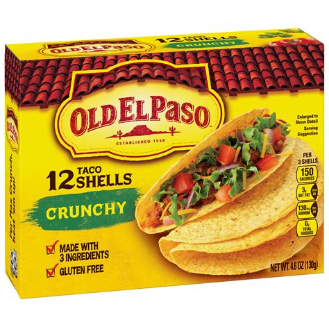 Old El Paso Taco Shells Crunchy 12CT 4.6oz Box | Garden Grocer