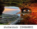 Panoramic view at Miner's castle with Lake Superior image - Free stock photo - Public Domain ...