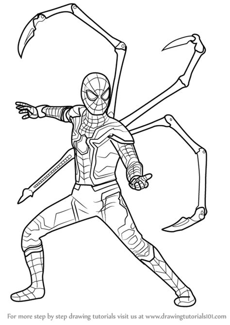 44+ Ultimate Spiderman Iron Spider Coloring Pages | Free Wallpaper