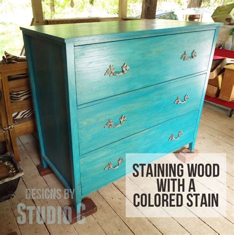 Staining a Project? Try a Colored Stain... | Staining wood, Staining furniture, Blue wood stain