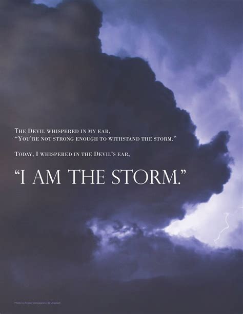 I Am the Storm Printable | Etsy | Storm quotes, Storm quote, Inspirational quotes with images