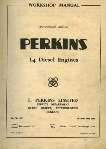 Perkins Diesel Engine L4 Workshop Service Manual