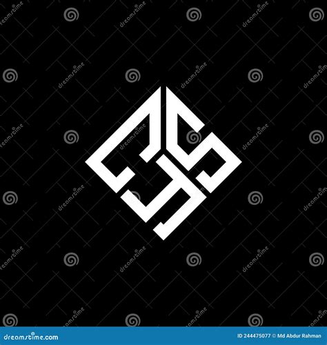 CYS Letter Logo Design on Black Background. CYS Creative Initials ...