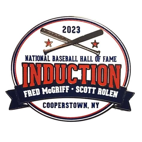 Baseball Hall of Fame Class of 2023 Induction Logo Pin