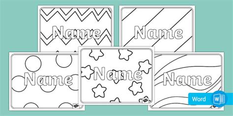 Name Coloring Pages | Arts and Crafts | Twinkl USA - Twinkl