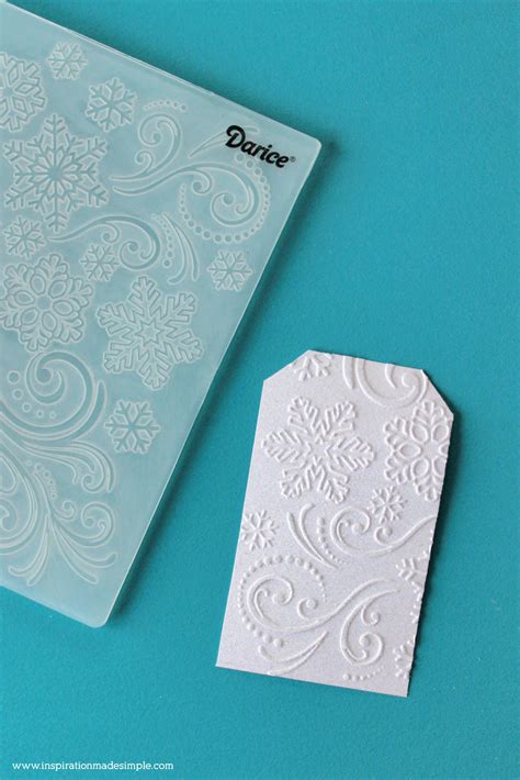 Simple and Classic DIY Embossed Gift Tags - Inspiration Made Simple