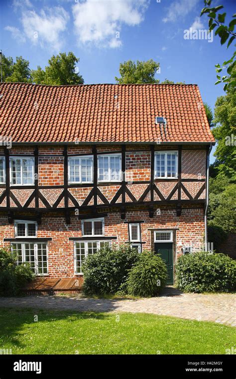 Luneburg, Old Town, brick building, detail Stock Photo - Alamy