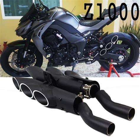 Slip on Z1000 Motorcycle Full Exhaust System TOCE Muffler Link Middle ...