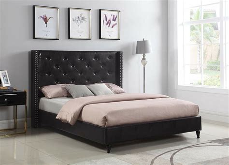 Arviso Low Profile Bed, Upholstery Material: Faux leather, Modern nail head trin - Walmart.com