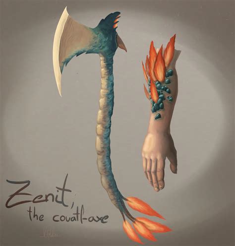 [ART] Zenit, the couatl-axe : r/DnD