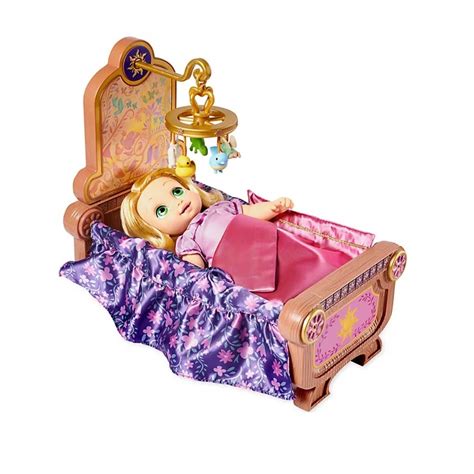 Baby Rapunzel doll Disney Store cradle set