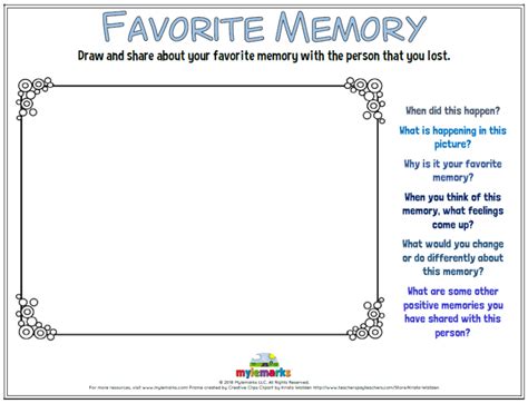 Grief Worksheets For Children - Worksheets Joy