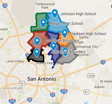 San Antonio School Districts Map – Map Of The Usa With State Names