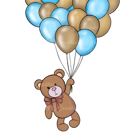 Art & Collectibles Baby Shower Teddy Bear Clipart Digital Download ...