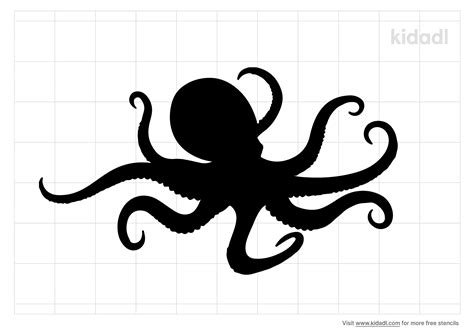 Octopus Stencil Printable