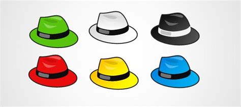 Free Six Hats PowerPoint Template - Free PowerPoint Templates - SlideHunter.com