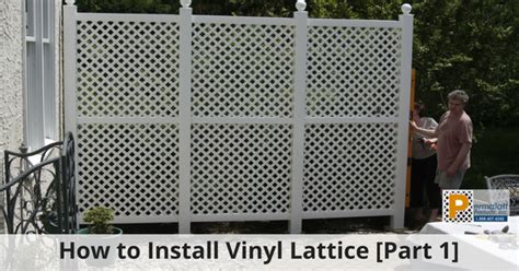 How to Install Vinyl Lattice [Part 1]