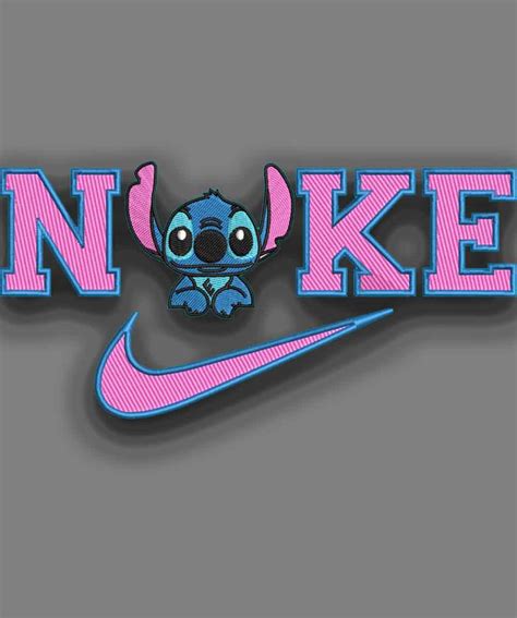 Stitch NIKE Embroidery Design - Embroidery Patches Capital Digitizing