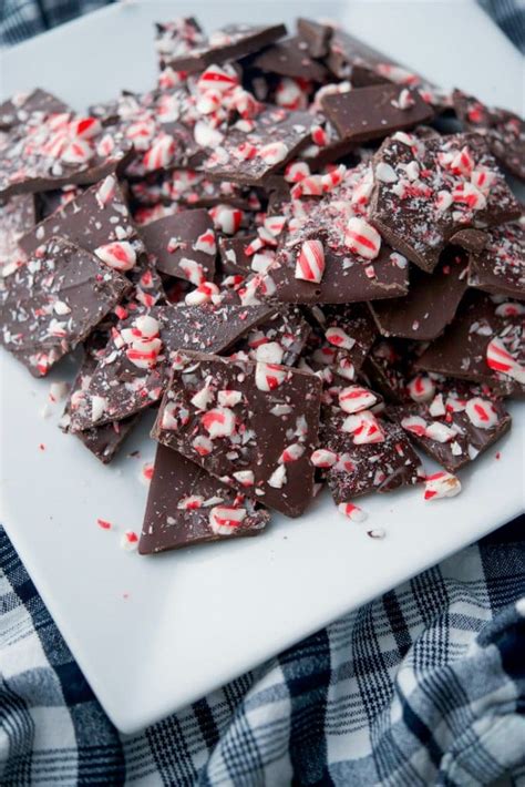 Dark Chocolate Candy Cane Bark | Carrie’s Experimental Kitchen