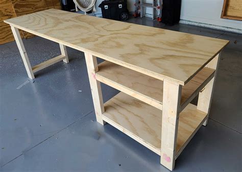 Easy DIY Wood Desk for less than $100 - Homemade by Huseman