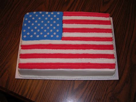 American Flag Birthday Cake - CakeCentral.com