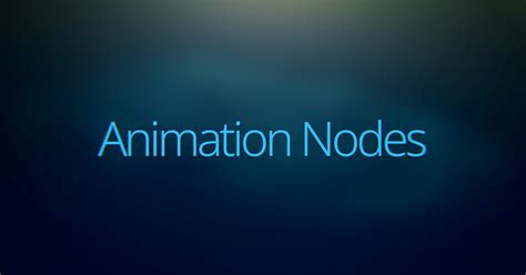 Node based animation concept - Animation and Rigging - Blender Artists ...