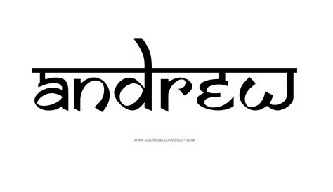 Andrew Name Tattoo Designs