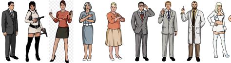 Archer characters designs : r/ArcherFX