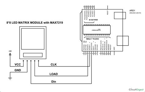 Arduino 8x8 LED Matrix Project with Circuit Diagram & Code