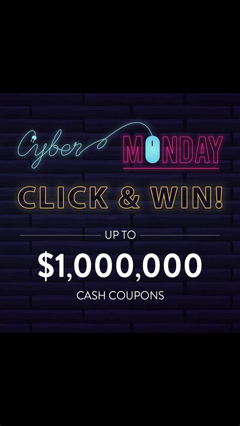 Play to win! Click to win coupons for a new month , celebrate our huge cyber monday sale event ...