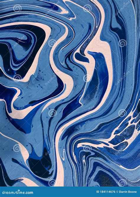 Liquid Paint Swirl Painting Acrylic. Stock Photo - Image of painting, swirl: 184114676